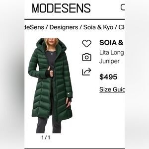 SOIA & KYO puffer coat S